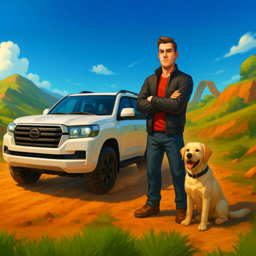 how to play Land Cruiser Offroad Driver